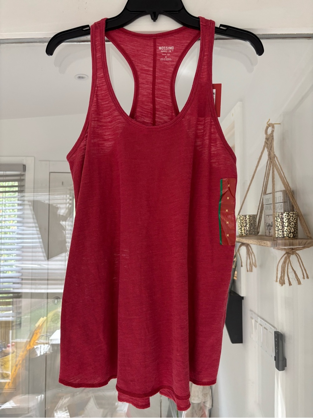 Mossimo Supply Co. Burgundy Racerback Tank